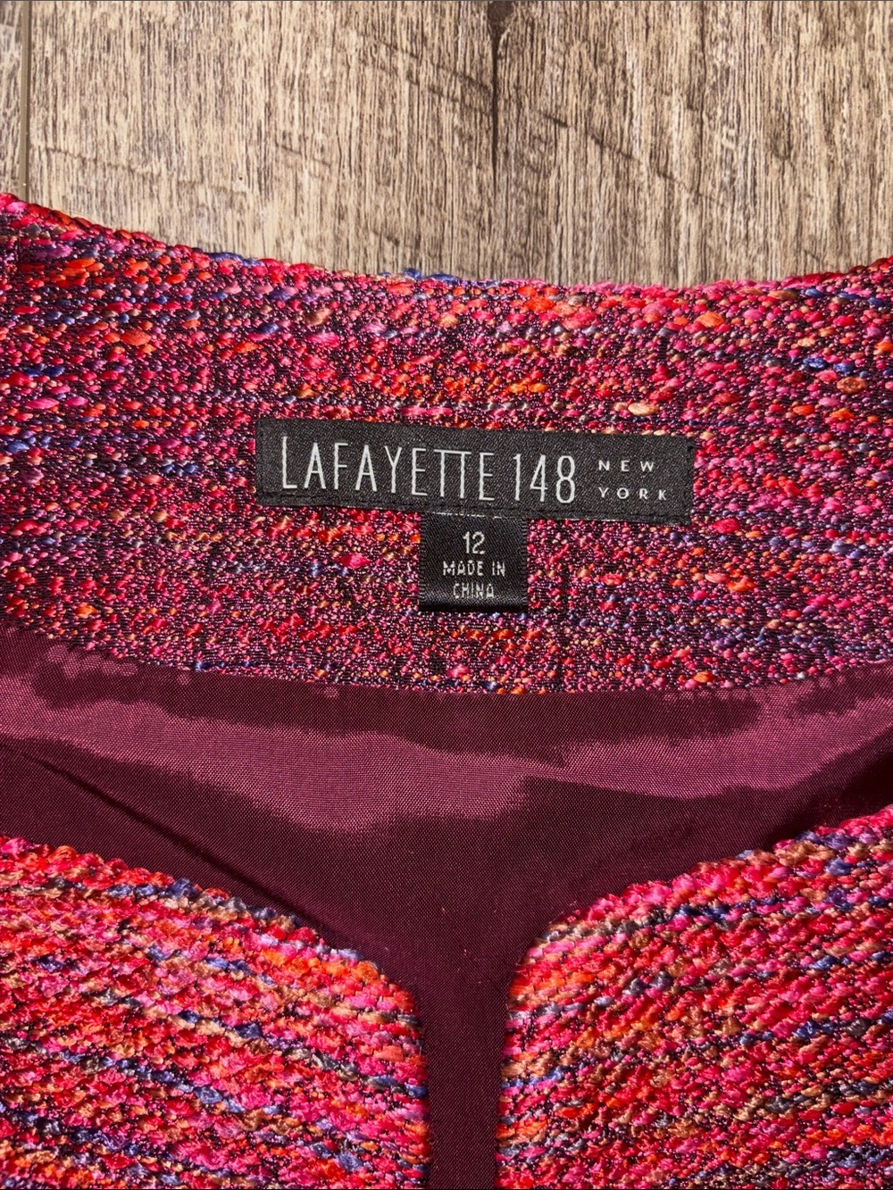 Lafayette 148 Tweed Duster Jacket - Picture 3 of 5